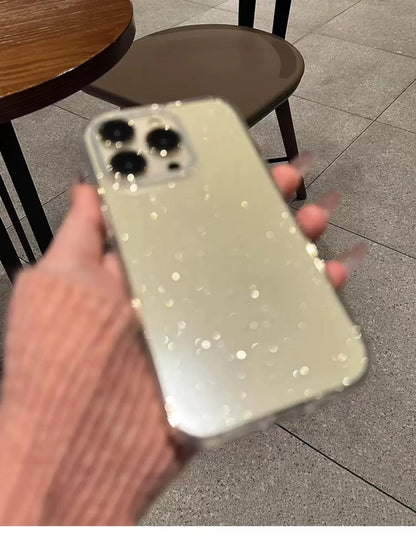 Husa Iphone Din Silicon Cu Sclipici